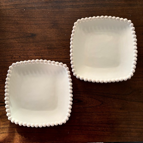 Southern Living Villa Beaded Edge Salad / Dessert Plates - Set of 2